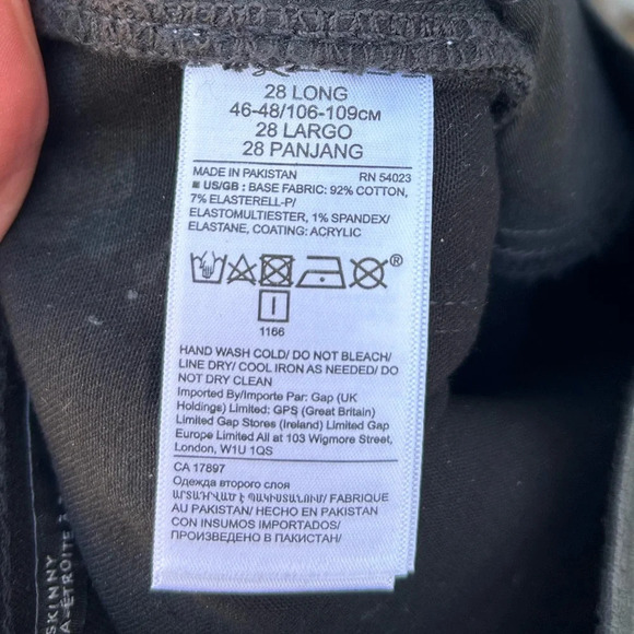 Banana  Republic High Rise Slim Coated Denim, BNWT, size 8T - Picture 11 of 13